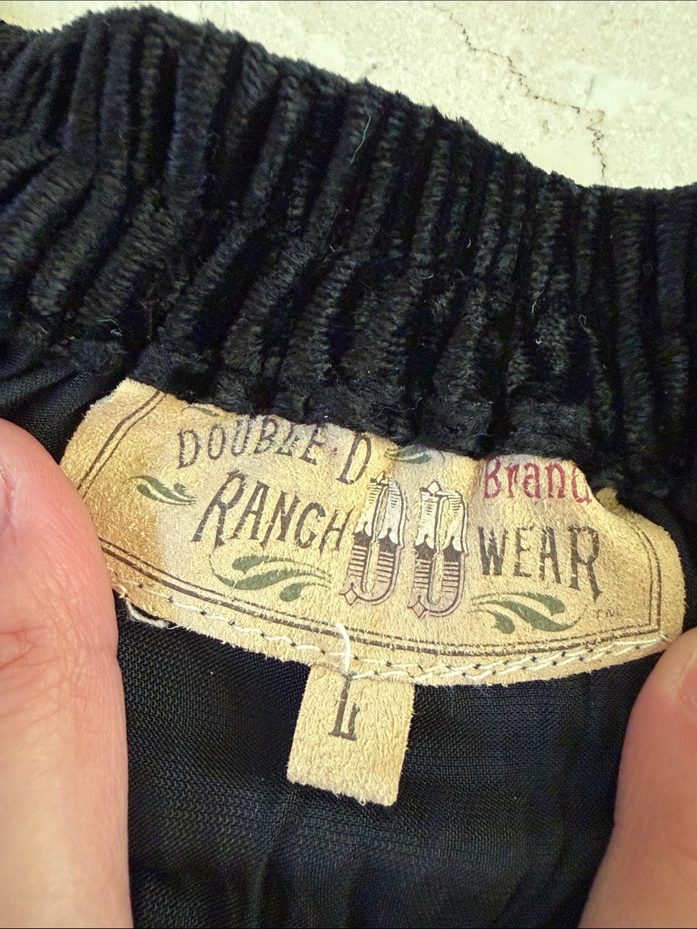 Double D Ranch Black Crinkle Maxi Skirt - Picture 4 of 4